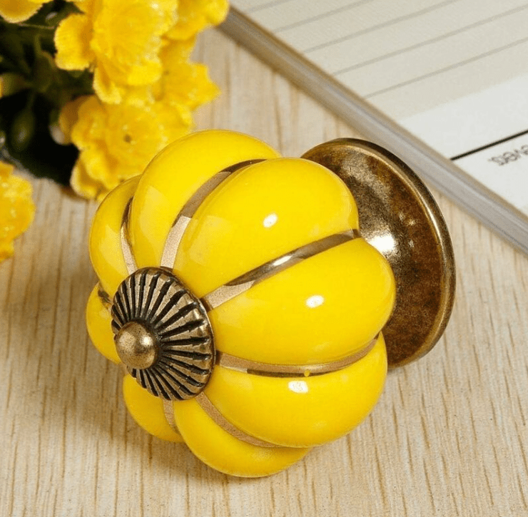 Poignée pour Placard - CeramicHandle™ - Jaune - Brico Forge
