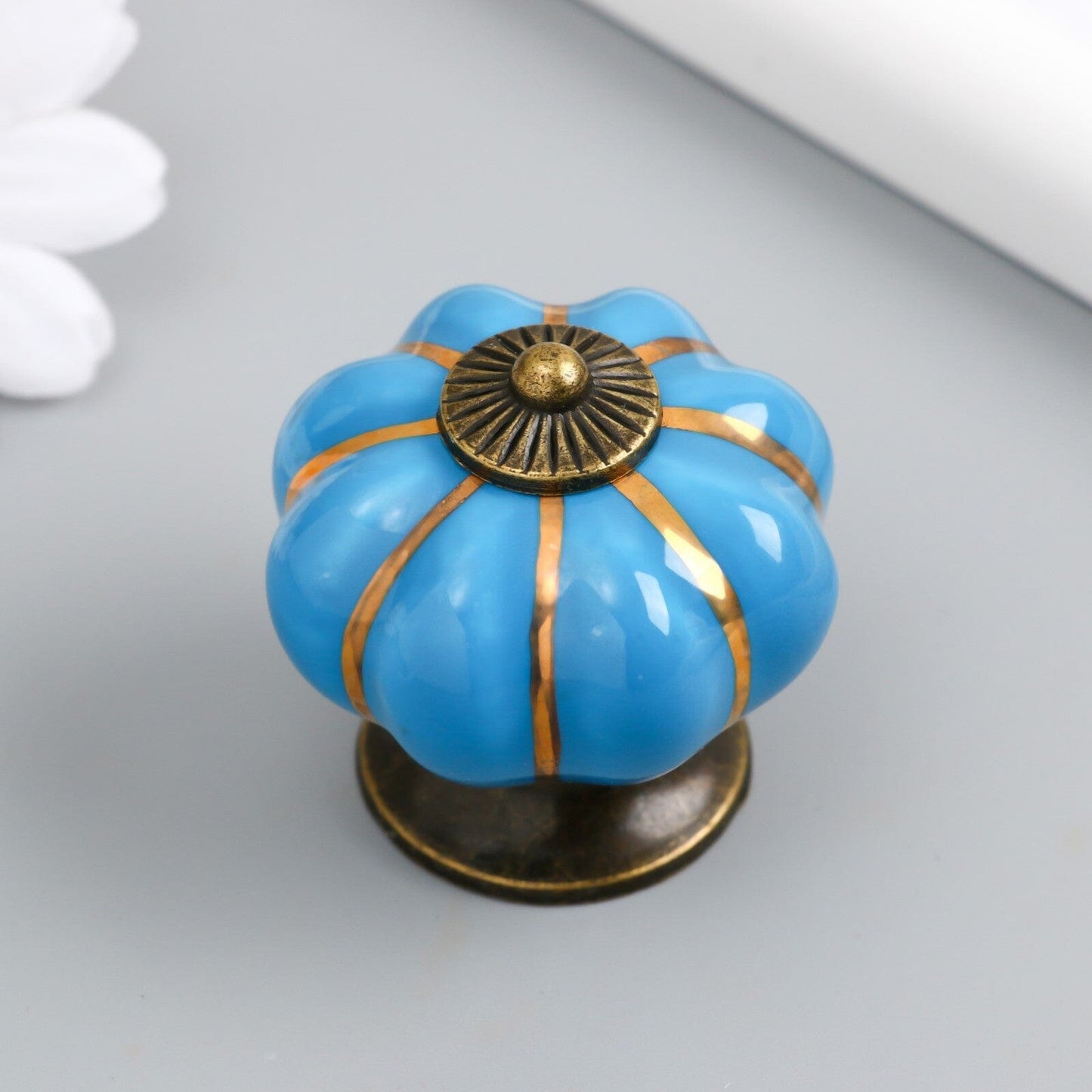 Poignée pour Placard - CeramicHandle™ - Bleu - Brico Forge