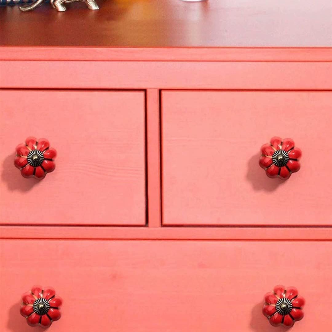 Poignée pour Placard - CeramicHandle™ - Rouge - Brico Forge