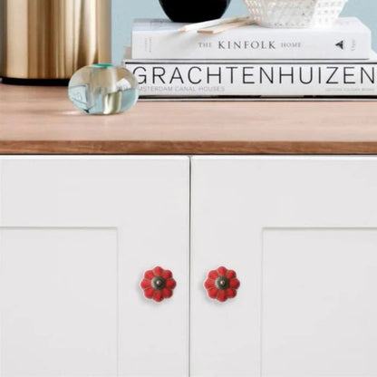 Poignée pour Placard - CeramicHandle™ - Rouge - Brico Forge