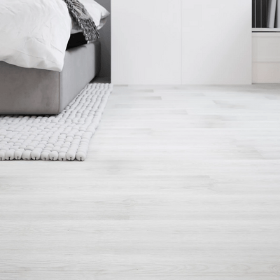 Sol PVC Dalles Adhésives - FloorStickers™ - Blanc Cérusé - Brico Forge